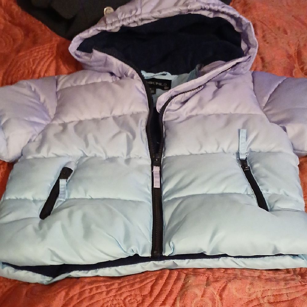 Kids Light Blue Puffer Jacket